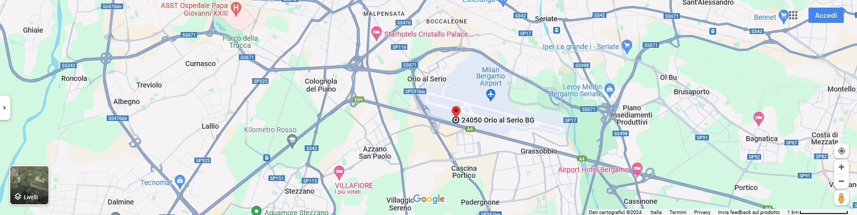 mappa interattiva ciclabile-aeroporto-stazione-bg
