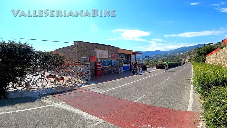 area sosta con bici grill - valle seriana bike