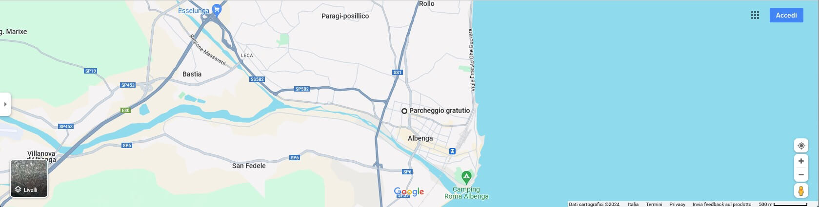 Albenga MTB - mappa partenza