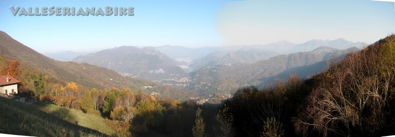 panorama dal Canto Basso - valle seriana bike