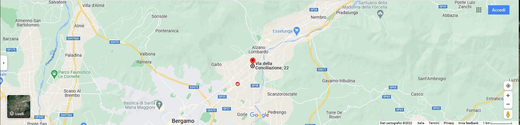 canto alto all mountain - mappa partenza