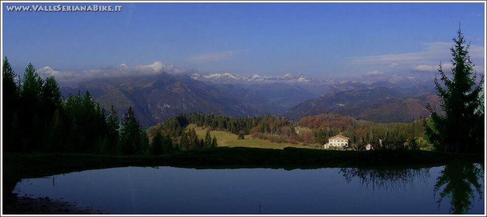 panorama lungo la discesa - valle seriana bike
