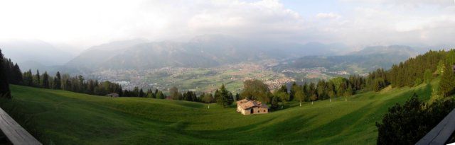 panorama dal rifugio San Lucio - valle seriana bike