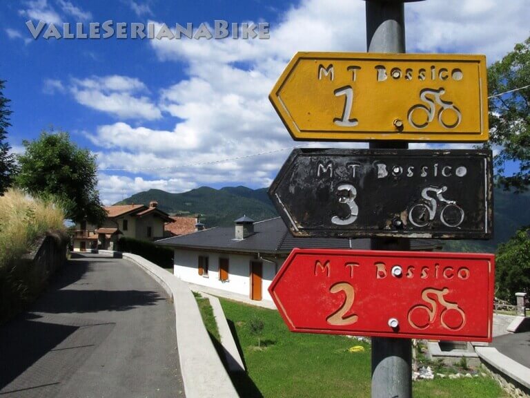 i cartelli dei percorsi - valle seriana bike