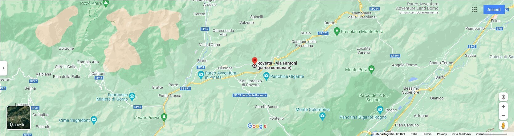 presolana - magnolini - mappa partenza