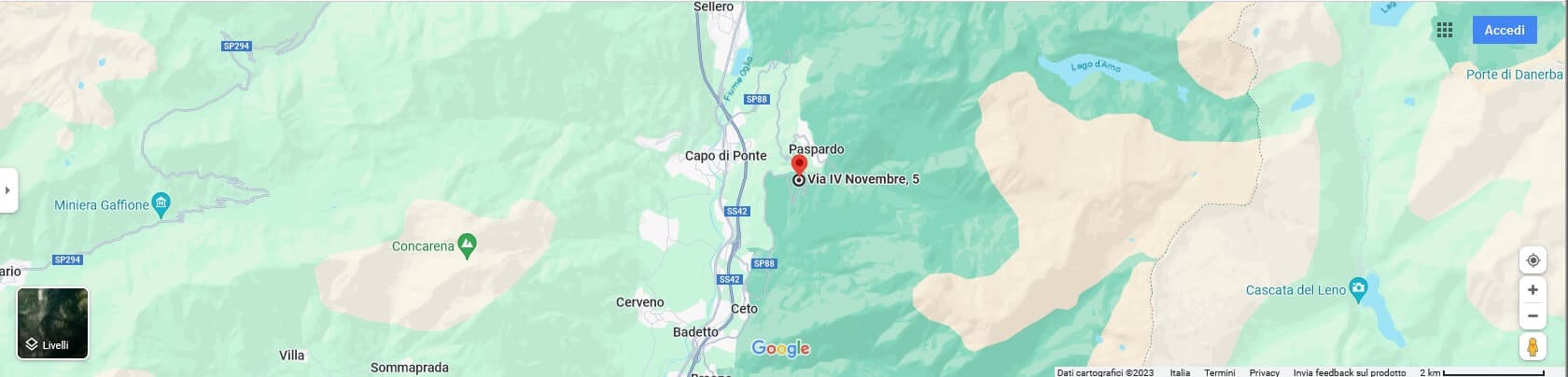 colombe - mappa partenza