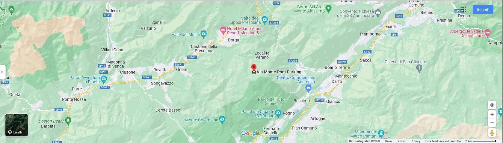 pora - mappa partenza